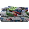 imageMarvel Avengers Blue Circle 5 Piece Full Bed Set  Includes Reversible Comforter ampamp Sheet Set  Bedding Features Captain America ampamp Iron Man  Fade Resistant Microfiber Official Marvel ProductAvengers