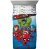 imageMarvel Avengers Blue Circle 5 Piece Full Bed Set  Includes Reversible Comforter ampamp Sheet Set  Bedding Features Captain America ampamp Iron Man  Fade Resistant Microfiber Official Marvel ProductBlue  Super Hero Adventures
