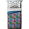 imageMarvel Avengers Blue Circle 5 Piece Full Bed Set  Includes Reversible Comforter ampamp Sheet Set  Bedding Features Captain America ampamp Iron Man  Fade Resistant Microfiber Official Marvel ProductMulti  Avengers