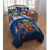 imageMarvel Avengers Blue Circle 5 Piece Full Bed Set  Includes Reversible Comforter ampamp Sheet Set  Bedding Features Captain America ampamp Iron Man  Fade Resistant Microfiber Official Marvel ProductAvengers