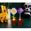 imageMinecraft Daisy and Allium Flower Pot Mood Lights Set of 2  Nightstand Table Lamp with LED Light for Bedroom Desk Living Room  Home Decor Room Essentials  Video Game Gifts and Collectibles