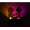 imageMinecraft Daisy and Allium Flower Pot Mood Lights Set of 2  Nightstand Table Lamp with LED Light for Bedroom Desk Living Room  Home Decor Room Essentials  Video Game Gifts and Collectibles