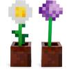 imageMinecraft Daisy and Allium Flower Pot Mood Lights Set of 2  Nightstand Table Lamp with LED Light for Bedroom Desk Living Room  Home Decor Room Essentials  Video Game Gifts and Collectibles