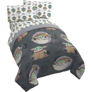 imageMarvel Avengers Blue Circle 5 Piece Full Bed Set  Includes Reversible Comforter ampamp Sheet Set  Bedding Features Captain America ampamp Iron Man  Fade Resistant Microfiber Official Marvel ProductGray  Mandalorian