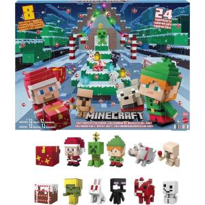 imageMattel Minecraft Mini Figures 2021 Advent Calendar One A Day Storytelling Fun with Minecraft Characters and Stickers Holiday Activity Gift for Kids Age 6 Years ampamp Older