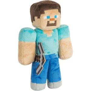 imageJINX Minecraft Steve Plush Stuffed Toy MultiColored 12quot Tall