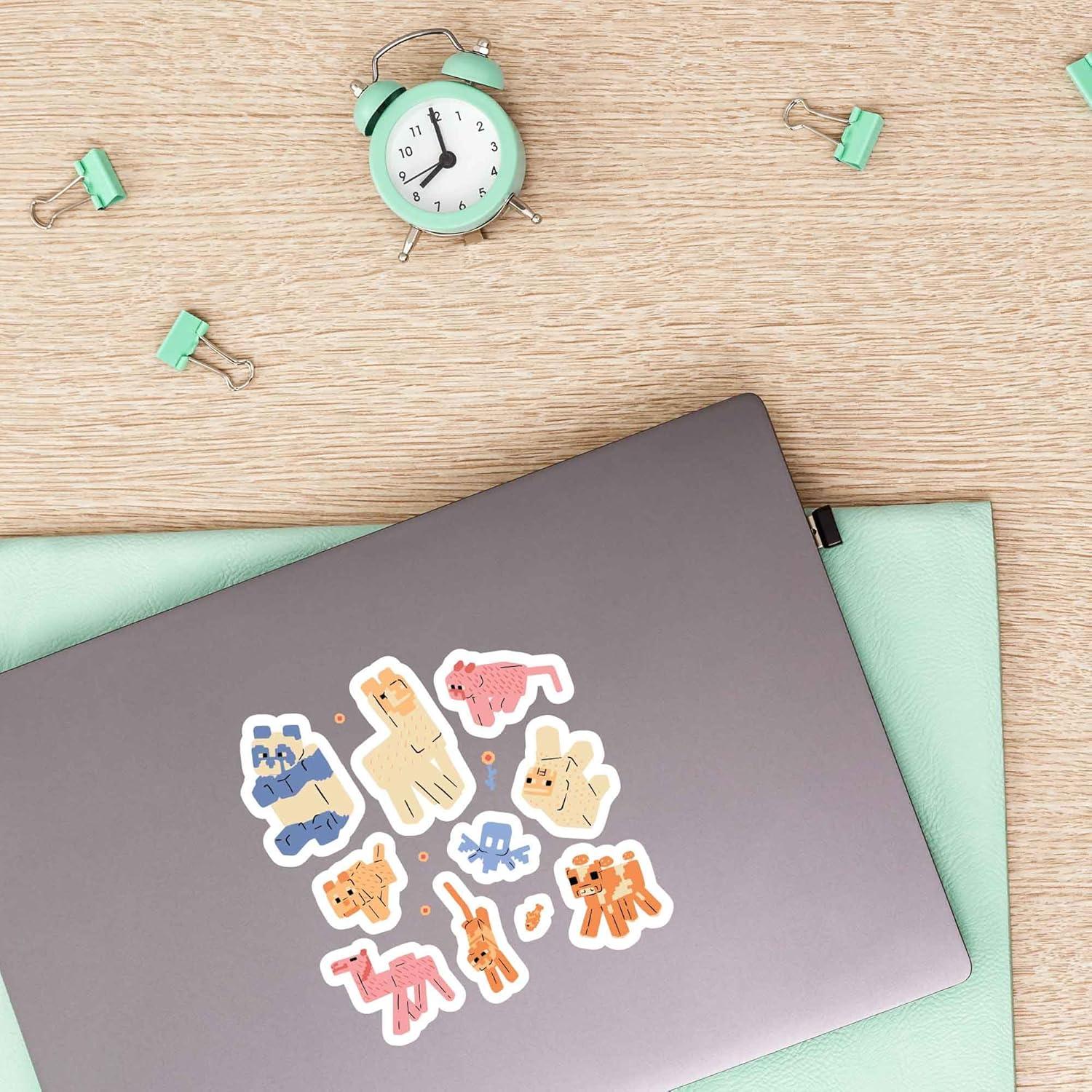 imageMinecraft Zombie Chicken Jockey Adhesive Vinyl Decal  Iconic Minecraft Sticker for Water Bottle or LaptopYellow