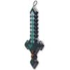 imageMinecraft Steve Embossed Metal Sign  Iconic Steve Diamond Sword Wall Decor for Bedroom or Game RoomAqua