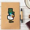 imageMinecraft Zombie Chicken Jockey Adhesive Vinyl Decal  Iconic Minecraft Sticker for Water Bottle or LaptopGreenWhite