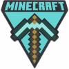 imageMinecraft Steve Embossed Metal Sign  Iconic Steve Diamond Sword Wall Decor for Bedroom or Game RoomAquaBlack