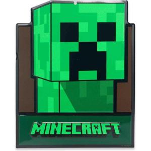 imageMinecraft Steve Embossed Metal Sign  Iconic Steve Diamond Sword Wall Decor for Bedroom or Game RoomGreen