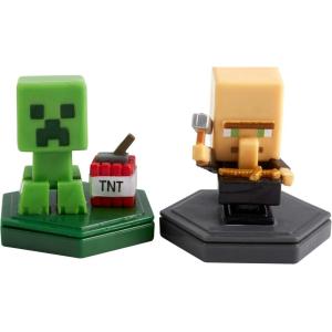 imageMattel Minecraft Earth Boost Mini Figures 2Pack NFCChip Toys Earth Augmented Reality Mobile Game Based on Minecraft Video Game Great for Playing Trading and Collecting Adventure Toy for 6Y