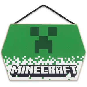 imageMinecraft Survival Mode Hanging Canvas Banner  Fun Minecraft Wall Decor for Bedroom or Game RoomWhiteGreen