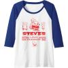 imageA Minecraft Movie Steves Lava Chicken Restaurant Logo Raglan Baseball TeeRoyal BlueWhite
