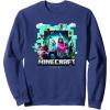 imageA Minecraft Movie Adventure Gang Main Characters Group Shot SweatshirtNavy Blue