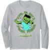 imageA Minecraft Movie Gang We Got A Zombie Problem Cartoon Style Long Sleeve TShirtHeather Grey