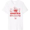 imageA Minecraft Movie Steves Lava Chicken Restaurant Logo Premium TShirt