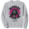 imageA Minecraft Movie Take Out The Trash  Winners Never Die SweatshirtHeather Grey