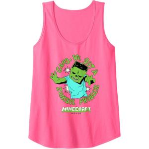 imageA Minecraft Movie Gang We Got A Zombie Problem Cartoon Style Tank TopNeon Pink
