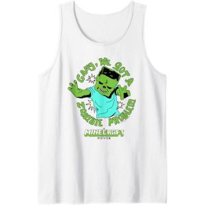 imageA Minecraft Movie Gang We Got A Zombie Problem Cartoon Style Tank TopWhite