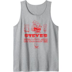 imageA Minecraft Movie Steves Lava Chicken Restaurant Logo Tank TopHeather Grey