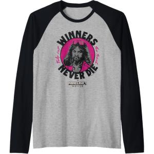 imageA Minecraft Movie Take Out The Trash  Winners Never Die Raglan Baseball TeeBlackAthletic Heather