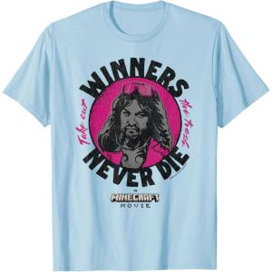 imageA Minecraft Movie Take Out The Trash  Winners Never Die TShirtBaby Blue