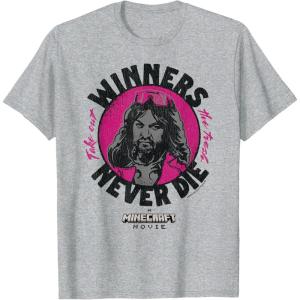 imageA Minecraft Movie Take Out The Trash  Winners Never Die TShirtHeather Grey