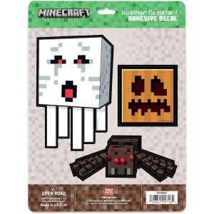 imageMinecraft Halloween Adhesive Vinyl Decals  Fun Set of Minecraft Stickers for Car Laptop or Water BottleWhite