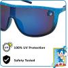 imageARKAID Kids Sports Wraps for Tweens  Sonic Minecraft and SpiderMan Boys Sunglasses  UV 400  One Size Fits MostSonic