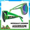 imageARKAID Official Minecraft Boys Sunglasses  UV400  One Size Fits Most KidsGreen