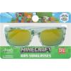 imageARKAID Official Minecraft Boys Sunglasses  UV400  One Size Fits Most KidsGreen and White