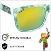 imageARKAID Official Minecraft Boys Sunglasses  UV400  One Size Fits Most KidsGreen and White