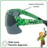 imageARKAID Official Minecraft Boys Sunglasses  UV400  One Size Fits Most KidsSport Wrap