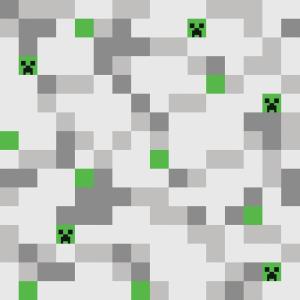 imageRoomMates Minecraft Grey Pixel Creeper Peel and Stick Wallpaper RMWS1223 Pack of 1205 x 216